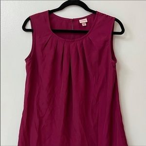 Merona burgundy sleeveless blouse